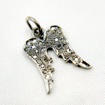 Load image into Gallery viewer, Diamond Sterling Silver Wings Charm