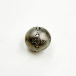 Load image into Gallery viewer, DC565. Diamond & Sterling Silver Round Cross Bead