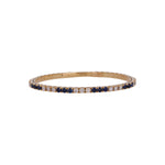 Load image into Gallery viewer, BNM68560. 14K Solid Yellow Gold Diamond and Gemstone Bangle