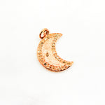 Load image into Gallery viewer, DC073. Diamond Sterling Silver Moon Pendant