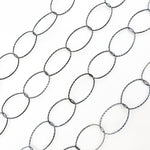 Load image into Gallery viewer, Buy Now Sterling Silver Black Rhodium Diamond Cut Oval