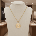Load image into Gallery viewer, PFB33165. 14K Solid Gold Diamond Necklace
