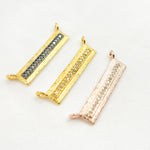 Load image into Gallery viewer, DC222. Diamond Sterling Silver Rectangle Pendant