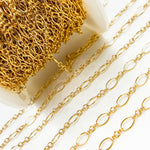 Load image into Gallery viewer, 738GF. 14K Gold Filled Long & Short Oval Link Chain