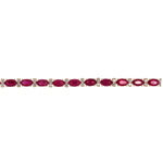 Load image into Gallery viewer, CB97294RU5X3. 14k Solid Gold Diamond and Ruby Bracelet