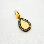 Load image into Gallery viewer, DC212. Diamond Sterling Silver Drop Charm