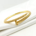 Load image into Gallery viewer, CGDP56. 14K Solid Gold Diamond Bangle