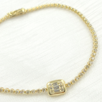 Load image into Gallery viewer, TJ0017. 14k Solid Gold Diamond Bracelet