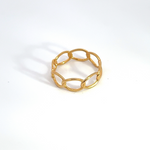 Load image into Gallery viewer, 14k Solid Gold Chain Ring. GDR219
