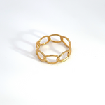 Load image into Gallery viewer, 14k Solid Gold Chain Ring.