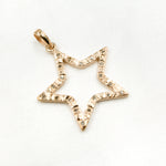 Load image into Gallery viewer, DP370. Diamond Silver Star Pendant
