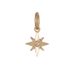Load image into Gallery viewer, PFA33307. 14K Solid Gold Star Charm with Diamond