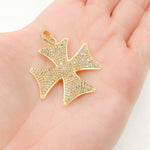 Load image into Gallery viewer, DP021. Diamond Sterling Silver Cross Pendant