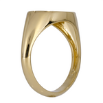 Load image into Gallery viewer, Gold Oval Ring with Sun and Moon Engraved
