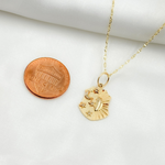 Load image into Gallery viewer, GDP504. 14K Solid Gold Diamond Shield Charm with Sun, Moon and Stars