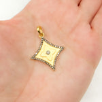 Load image into Gallery viewer, Buy Diamond Shape Flower Pendants