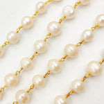 Load image into Gallery viewer, Buy Gold Plated Wire Freshwater Pearl Chain