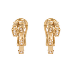 Load image into Gallery viewer, MER00050. 14k Solid Gold Diamond Hoop Earrings