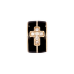 Load image into Gallery viewer, 14K Solid Gold Enamel and Diamonds Ring Charm