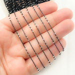 Load image into Gallery viewer, Black Rhodium 925 Sterling Silver Satellite 3 Cubes Chains