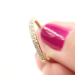 Load image into Gallery viewer, 14K Solid Gold Diamond Ring.