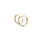 Load image into Gallery viewer, EHC57035. 14k Solid Gold Diamond Oval Hoops