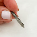 Load image into Gallery viewer, DC679. Diamond Black Rhodium Sterling Silver Spike Charm