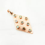 Load image into Gallery viewer, DSP077. Sterling Silver Rhombus Pendant with Gemstone