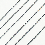 Load image into Gallery viewer, Black Rhodium 925 Sterling Silver Satellite Chain