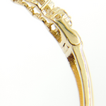 Load image into Gallery viewer, KG90. 14K Solid Gold Diamond Flower Shape Bangle