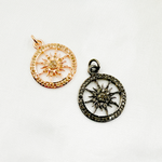 Load image into Gallery viewer, DC930. Diamond & Sterling Silver Sun Pendant