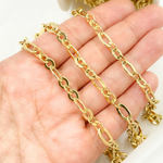 Load image into Gallery viewer, Gold Plated 925 Sterling Silver Short & Long Flat Oval Link Chain