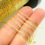 Load image into Gallery viewer, 14k Solid Gold Flat Marina Link Chain