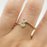 Load image into Gallery viewer, 14k Solid Yellow Gold Diamond Ring.