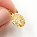 Load image into Gallery viewer, DC254. Diamond Sterling Silver Oval Charm