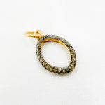 Load image into Gallery viewer, DC938. Diamond Sterling Silver Marquise Shape Pendant