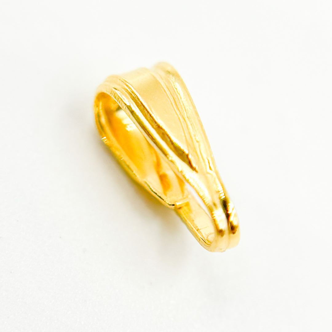 8MM Gold Plated Sterling Silver Locket Bails