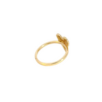Load image into Gallery viewer, 14K Solid Gold Diamond Statement Heart Ring.