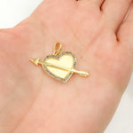 Load image into Gallery viewer, Diamond Sterling Silver Heart Pendant