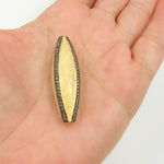 Load image into Gallery viewer, DC961. Diamond Sterling Silver Long Marquise Shape Bead