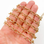 Load image into Gallery viewer, Buy now Gold Plated Sterling Silver Twisted Round Link Chain