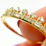 Load image into Gallery viewer, 14K Solid Gold Diamond Ring.