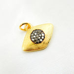 Load image into Gallery viewer, DC343. Diamond Sterling Silver Eye Pendant