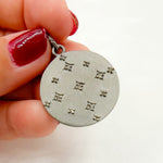 Load image into Gallery viewer, DP349. Diamond Sterling Silver Round Pendant