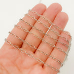 Load image into Gallery viewer, Oxidized Sterling Silver Paperclip Chains