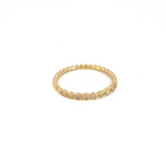 Load image into Gallery viewer, 14k Solid Gold Diamond Bead Ring.