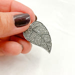 Load image into Gallery viewer, DC447. Diamond Sterling Silver Leaf Pendant