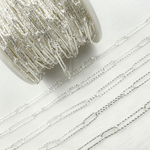 Load image into Gallery viewer, Sterling Silver Hammered Paperclip Link Chains