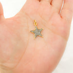 Load image into Gallery viewer, DC397. Diamond Sterling Silver Star Pendant