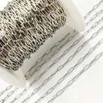 Load image into Gallery viewer, Shop Now Oxidized Sterling Silver Smooth Paperclip Chain